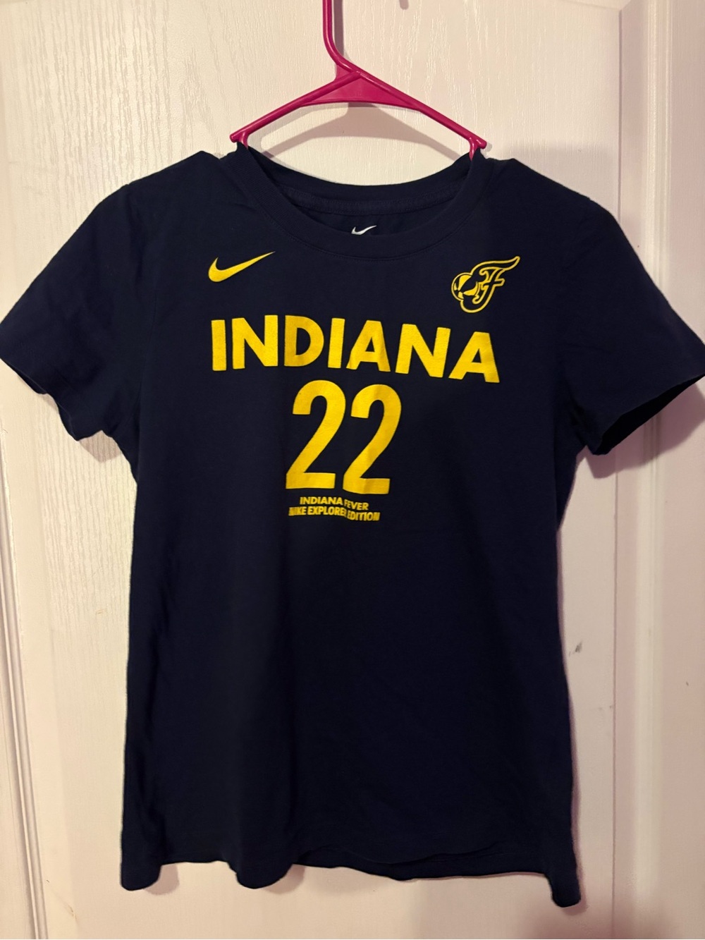 Nike Kids Navy T‑Shirt with Yellow Indiana 22 Graphic